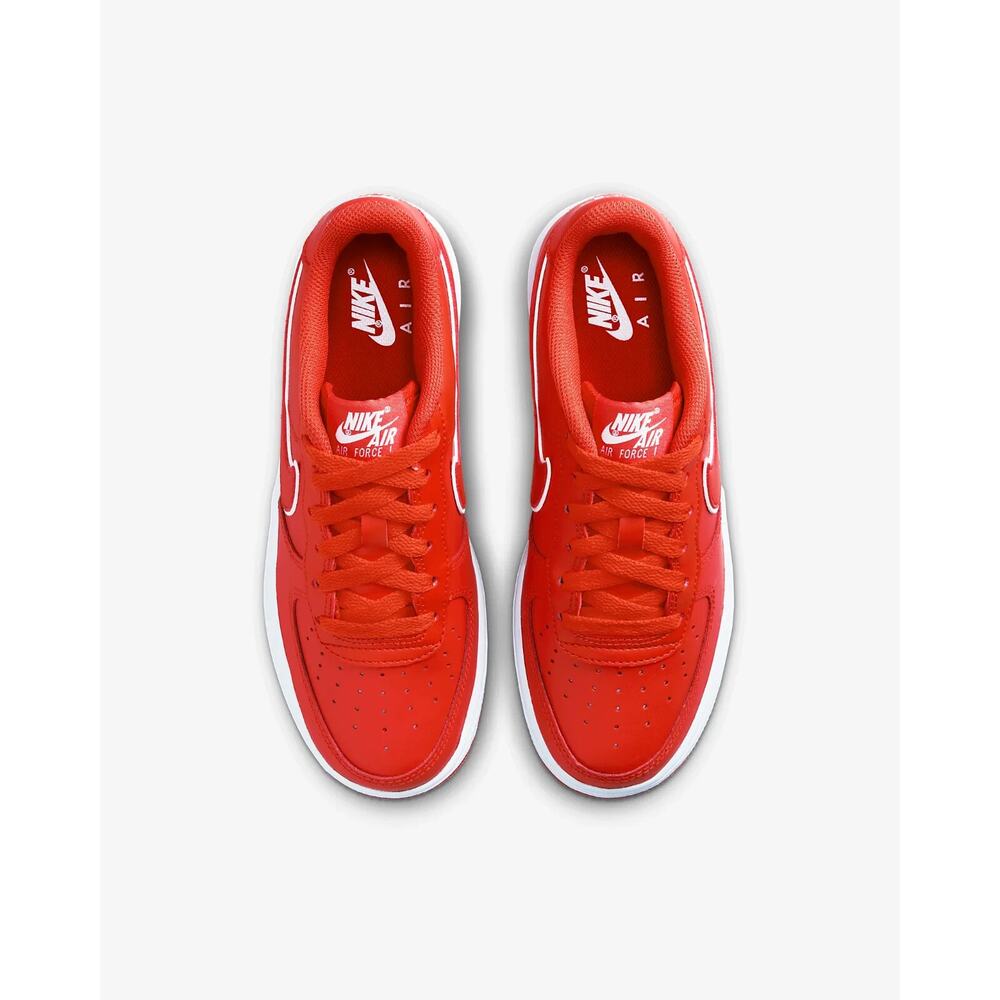 Nike Air Force 1 Low LV8 GS Picante Red White DX5805 600 - SIZE 6Y / 7.5 WOMENS - Picture 6 of 8
